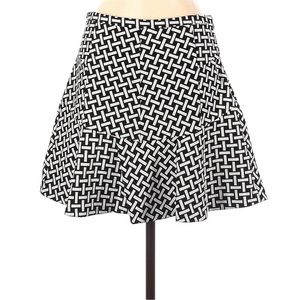 Diane Von Furstenberg Women’s Black & White Mini Skirt